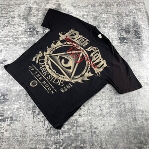 Vtg repoduction Pink Floyd Dark Side of the Moon 1973 Tour Shirt Mens XL Blac